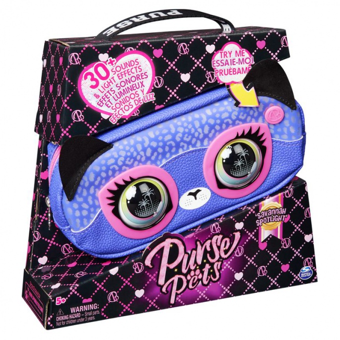 Purse Pets renale interattiva del ghepardo