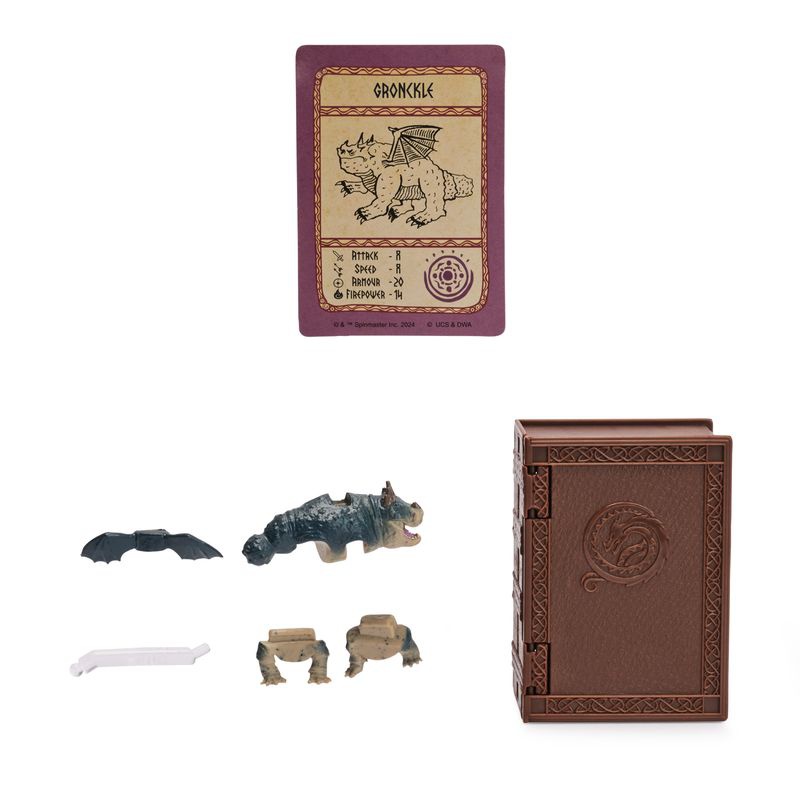 Dragon Trainer figura con carte nel libro dei draghi