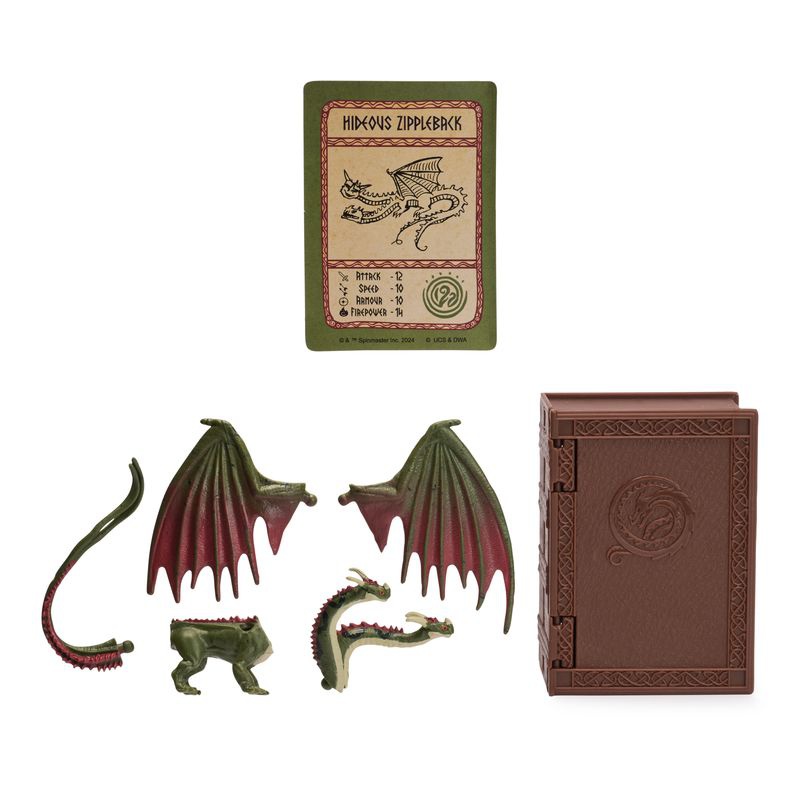 Dragon Trainer figura con carte nel libro dei draghi