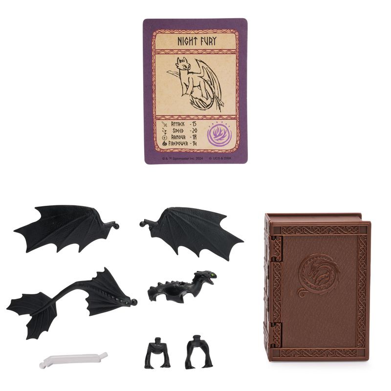 Dragon Trainer figura con carte nel libro dei draghi