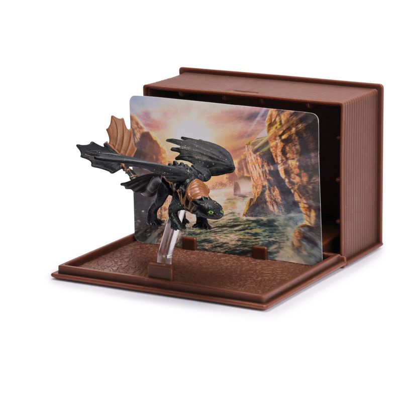 Dragon Trainer figura con carte nel libro dei draghi