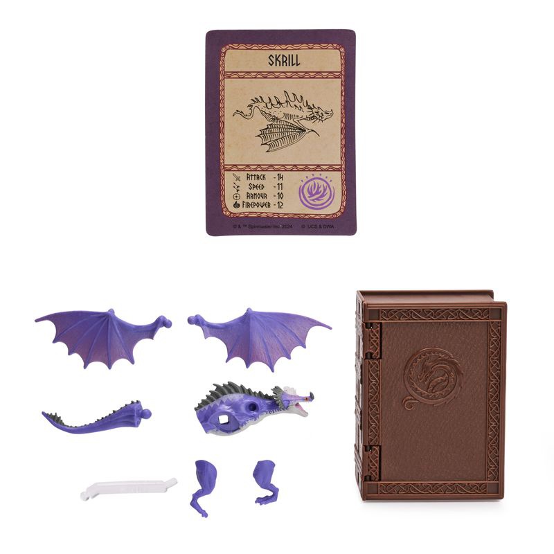 Dragon Trainer figura con carte nel libro dei draghi