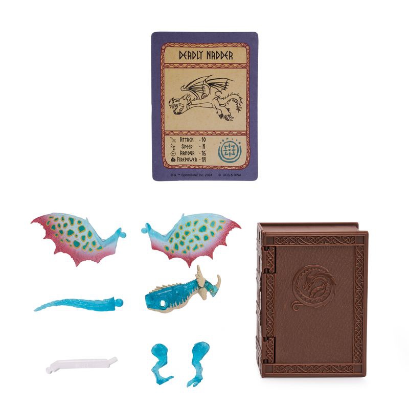 Dragon Trainer figura con carte nel libro dei draghi