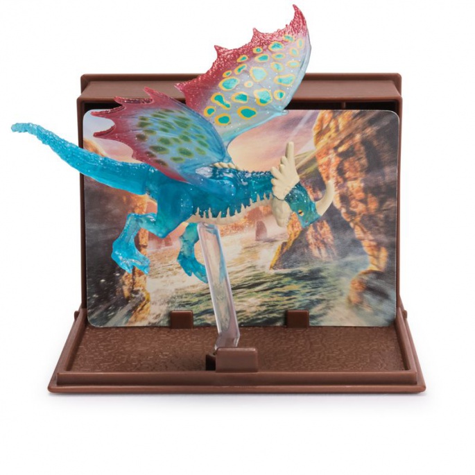Dragon Trainer figura con carte nel libro dei draghi