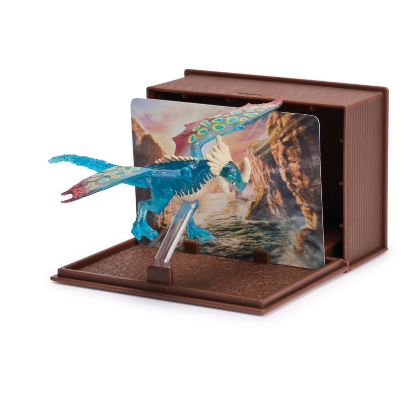 Dragon Trainer figura con carte nel libro dei draghi