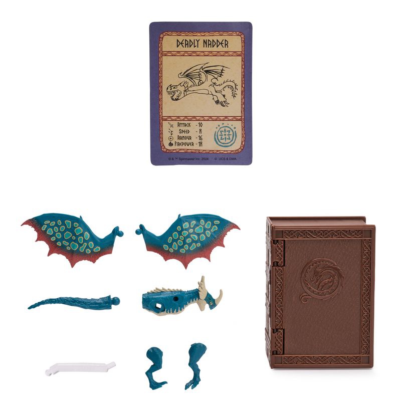 Dragon Trainer figura con carte nel libro dei draghi