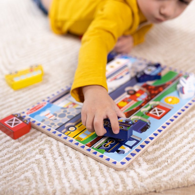 Puzzle in legno Melissa & Doug veicoli