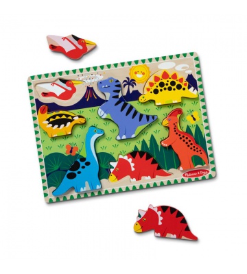 Melissa & Doug puzzle in legno dinosauri