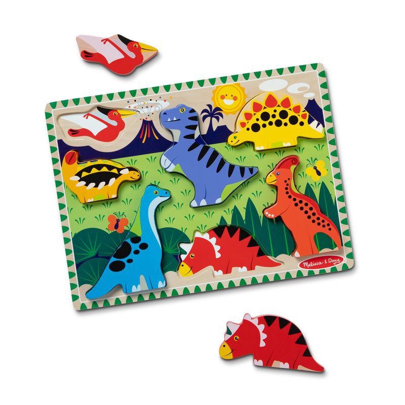 Melissa & Doug puzzle in legno dinosauri