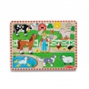 Puzzle in legno con suoni Melissa & Doug Old MacDonald Farm