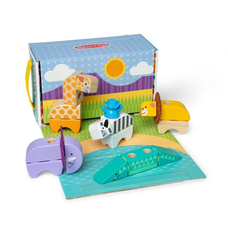 Melissa & Doug Blockables set da gioco safari costruzioni