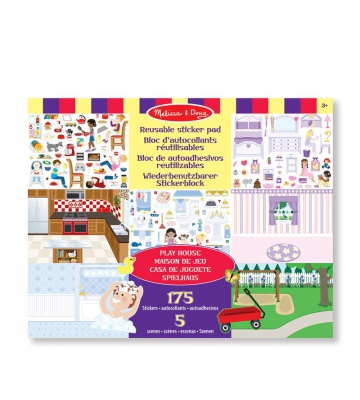 Melissa & Doug adesivi riutilizzabili con base - casa