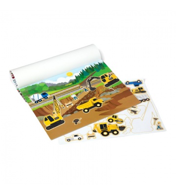 Melissa & Doug adesivi riutilizzabili con supporto - mezzi di trasporto