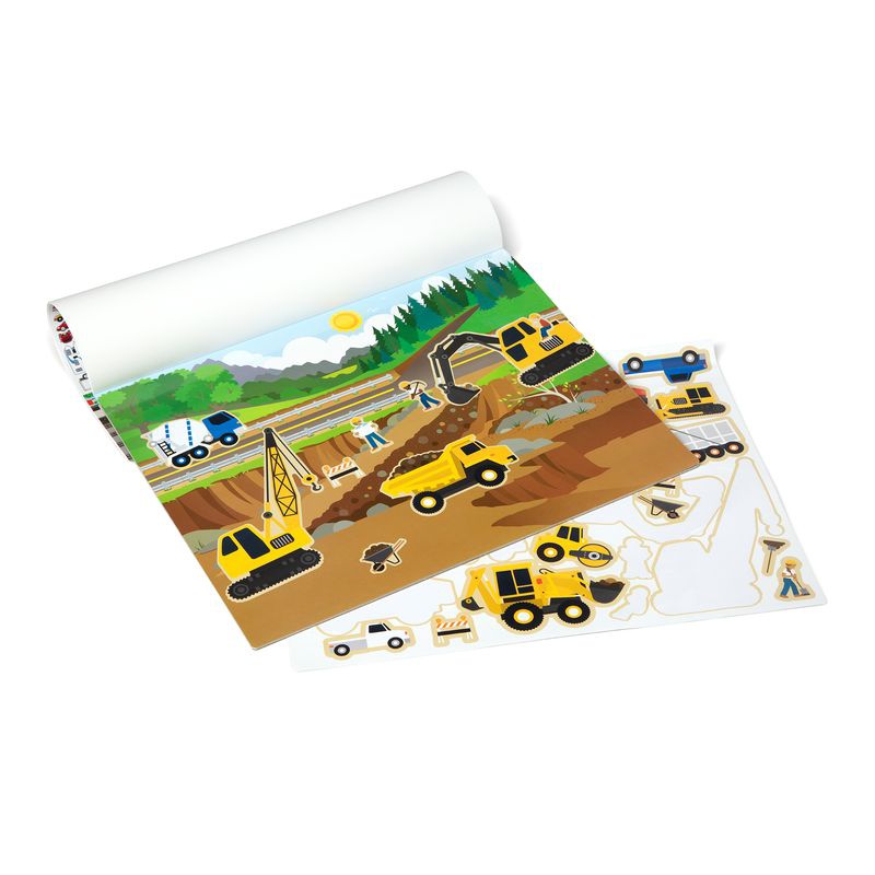 Melissa & Doug adesivi riutilizzabili con supporto - mezzi di trasporto