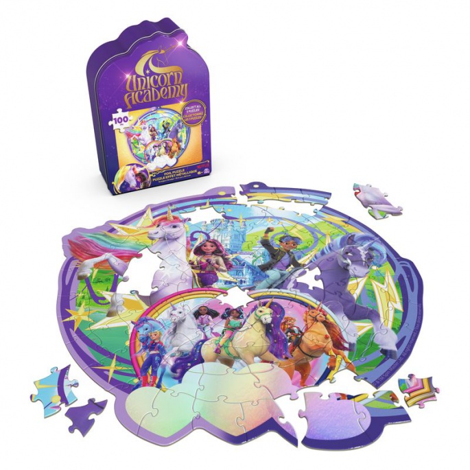 Puzzle Unicorn Academy Castello e unicorni 100 pezzi