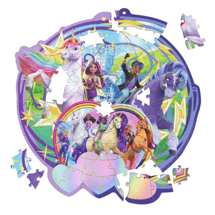 Puzzle Unicorn Academy Castello e unicorni 100 pezzi