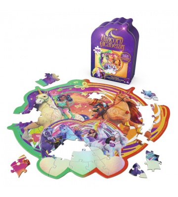 Puzzle di Unicorn Academy Corsa Arcobaleno 100 pezzi