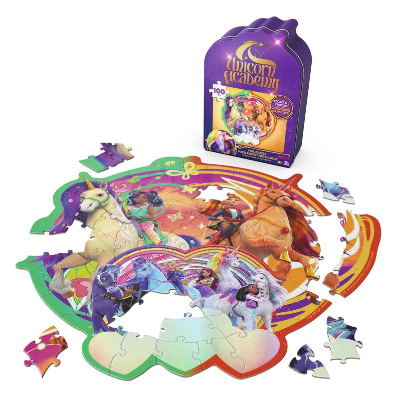 Puzzle di Unicorn Academy Corsa Arcobaleno 100 pezzi