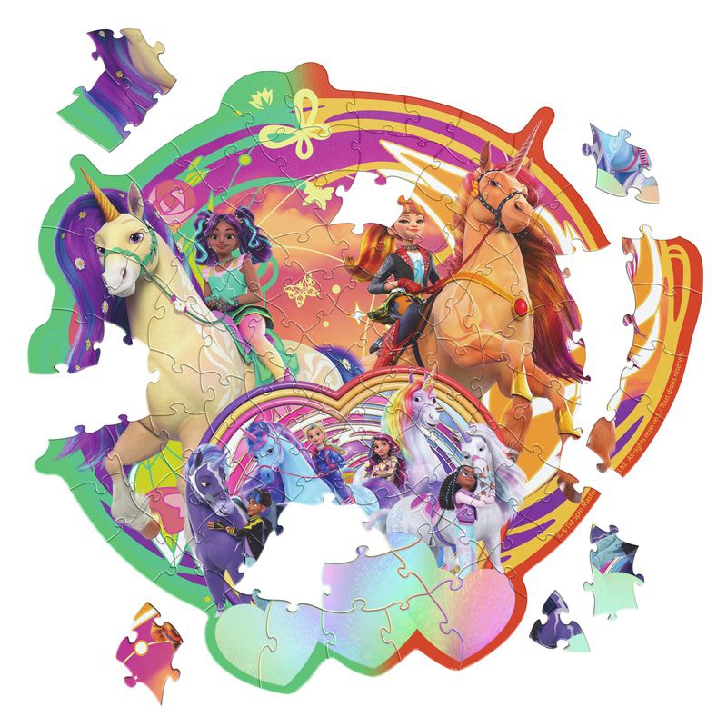 Puzzle di Unicorn Academy Corsa Arcobaleno 100 pezzi