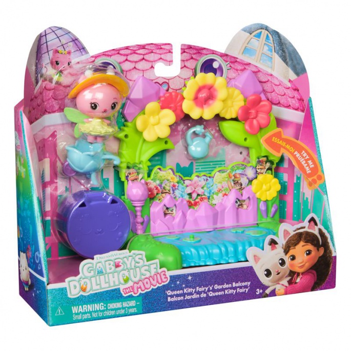 Gabby’s Dollhouse nel film: set giocattolo balcone giardino