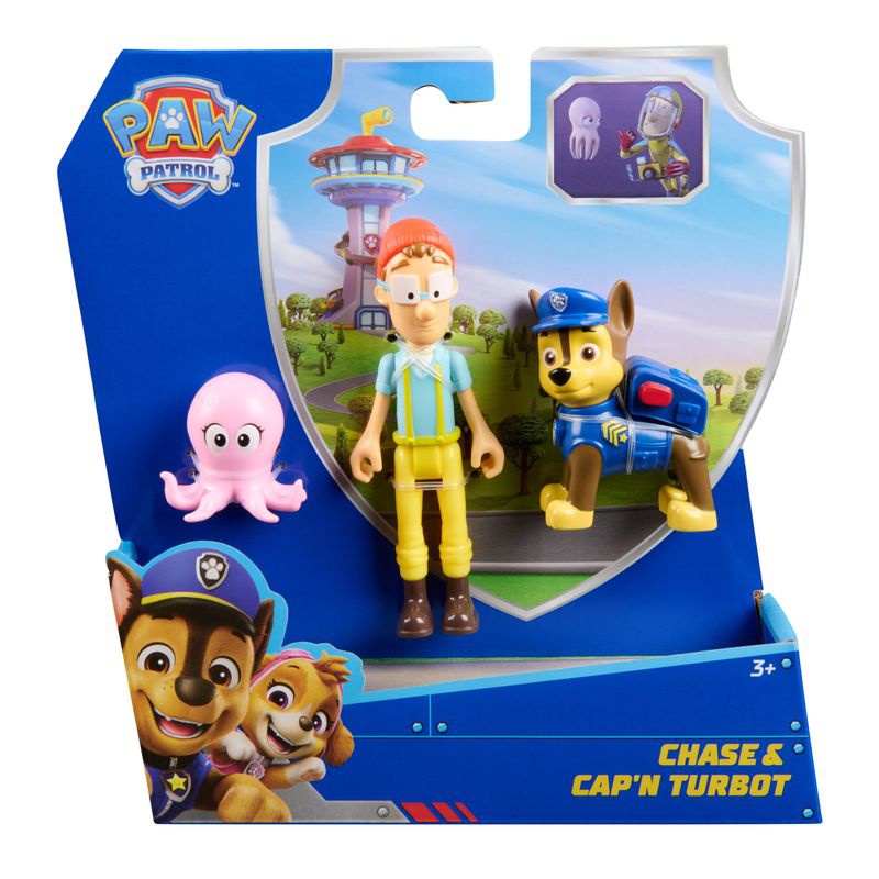 Paw Patrol figura Chase e Capitano Turbot
