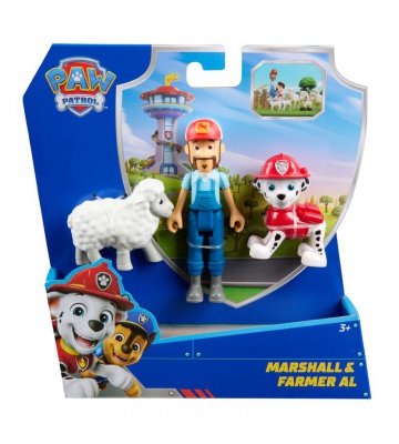 Paw Patrol Figura Marshall e Contadino Al