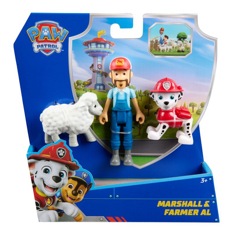Paw Patrol Figura Marshall e Contadino Al