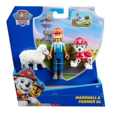 Paw Patrol Figura Marshall e Contadino Al
