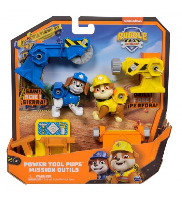 Rubble & Crew figure Rubble e Wheeler con accessori