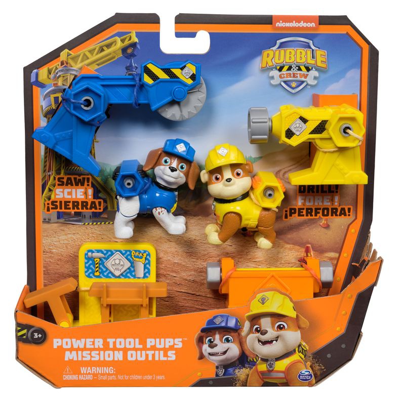 Rubble & Crew figure Rubble e Wheeler con accessori