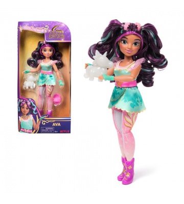 Bambola Ava dell'Unicorn Academy con cucciolo di unicorno 24 cm