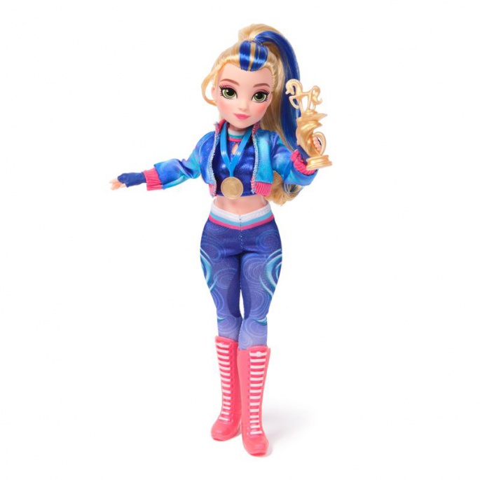 Bambola Isabel di Unicorn Academy con coppa e medaglia 24 cm