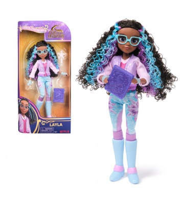 Unicorn Academy bambola Layla con libro 24 cm