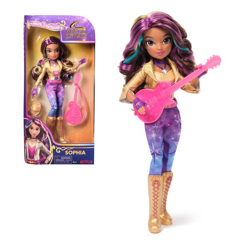Unicorn Academy bambola Sophia con chitarra 24 cm