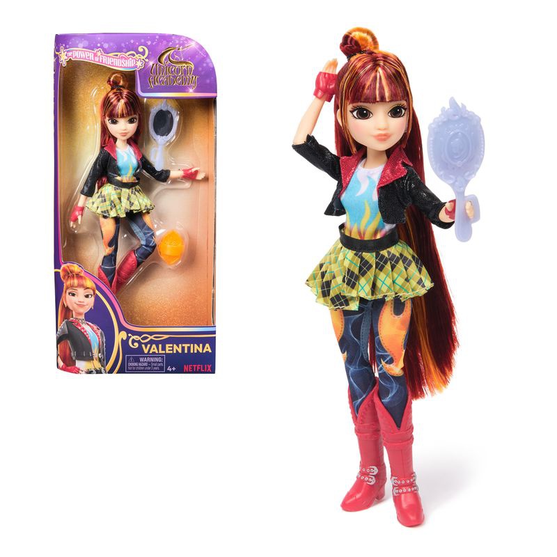 Unicorn Academy bambola Valentina con specchietto 24 cm