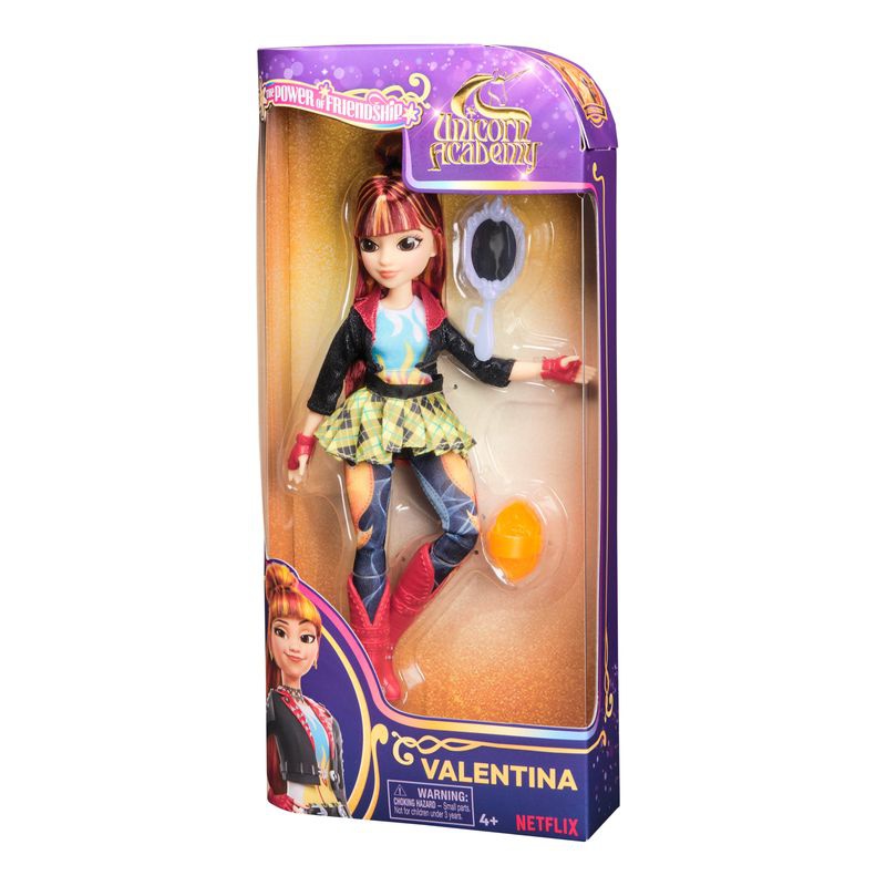 Unicorn Academy bambola Valentina con specchietto 24 cm