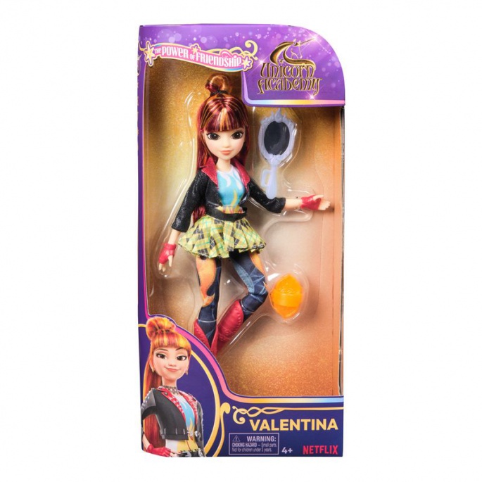 Unicorn Academy bambola Valentina con specchietto 24 cm