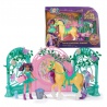 Unicorn Academy piccola stalla con bambola Ava e unicorno Leaf che cambia colore