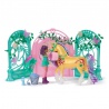 Unicorn Academy piccola stalla con bambola Ava e unicorno Leaf che cambia colore