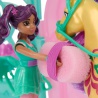 Unicorn Academy piccola stalla con bambola Ava e unicorno Leaf che cambia colore