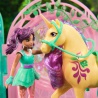 Unicorn Academy piccola stalla con bambola Ava e unicorno Leaf che cambia colore