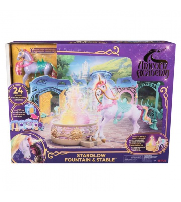 Unicorn Academy grande scuderia pieghevole con suoni con unicorno Wildstar