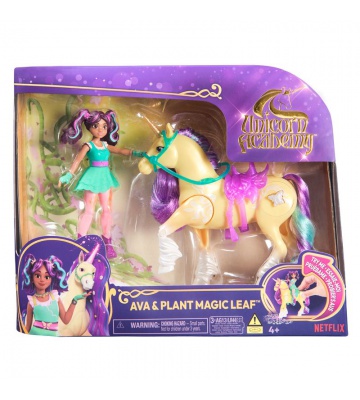 Unicorn Academy Ava e l'unicorno Leaf con immagine illuminata