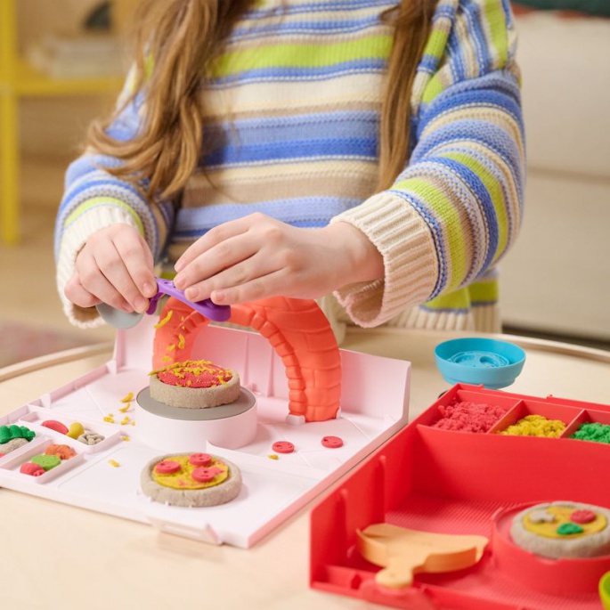 Kinetic Sand: Produzione di pizza