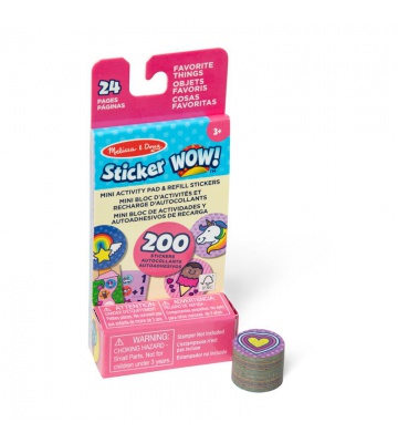 Melissa & Doug Sticker WOW ricariche adesivi oggetti preferiti