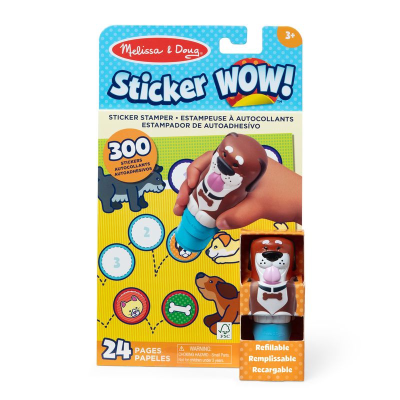 Melissa & Doug Sticker WOW adesivi cani