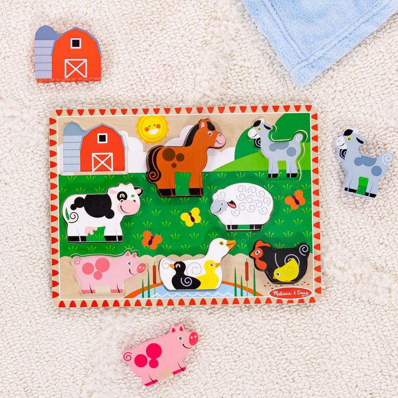 Melissa & Doug puzzle in legno animali della fattoria