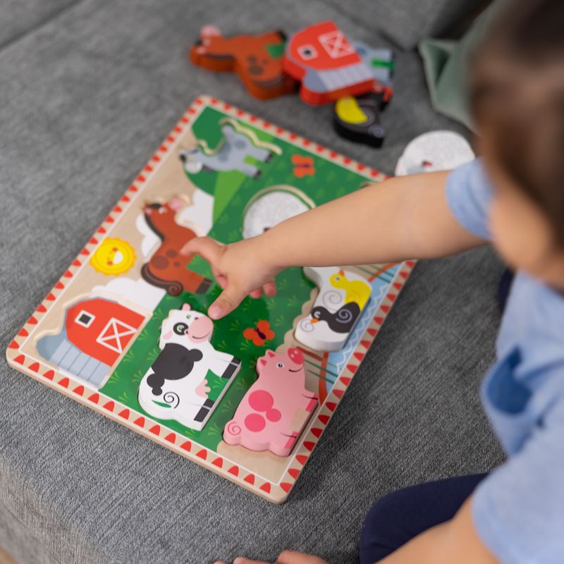 Melissa & Doug puzzle in legno animali della fattoria