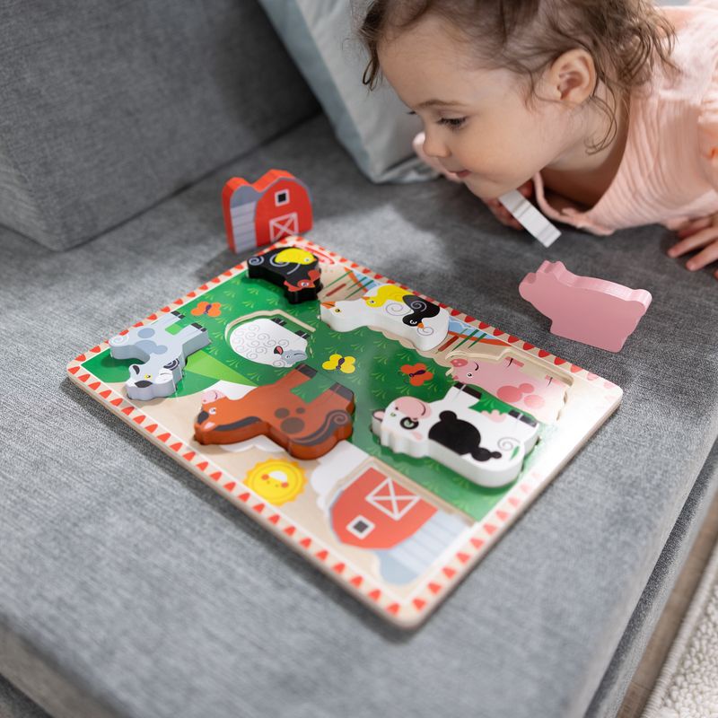Melissa & Doug puzzle in legno animali della fattoria