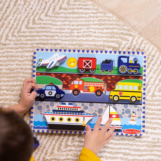 Puzzle in legno Melissa & Doug veicoli